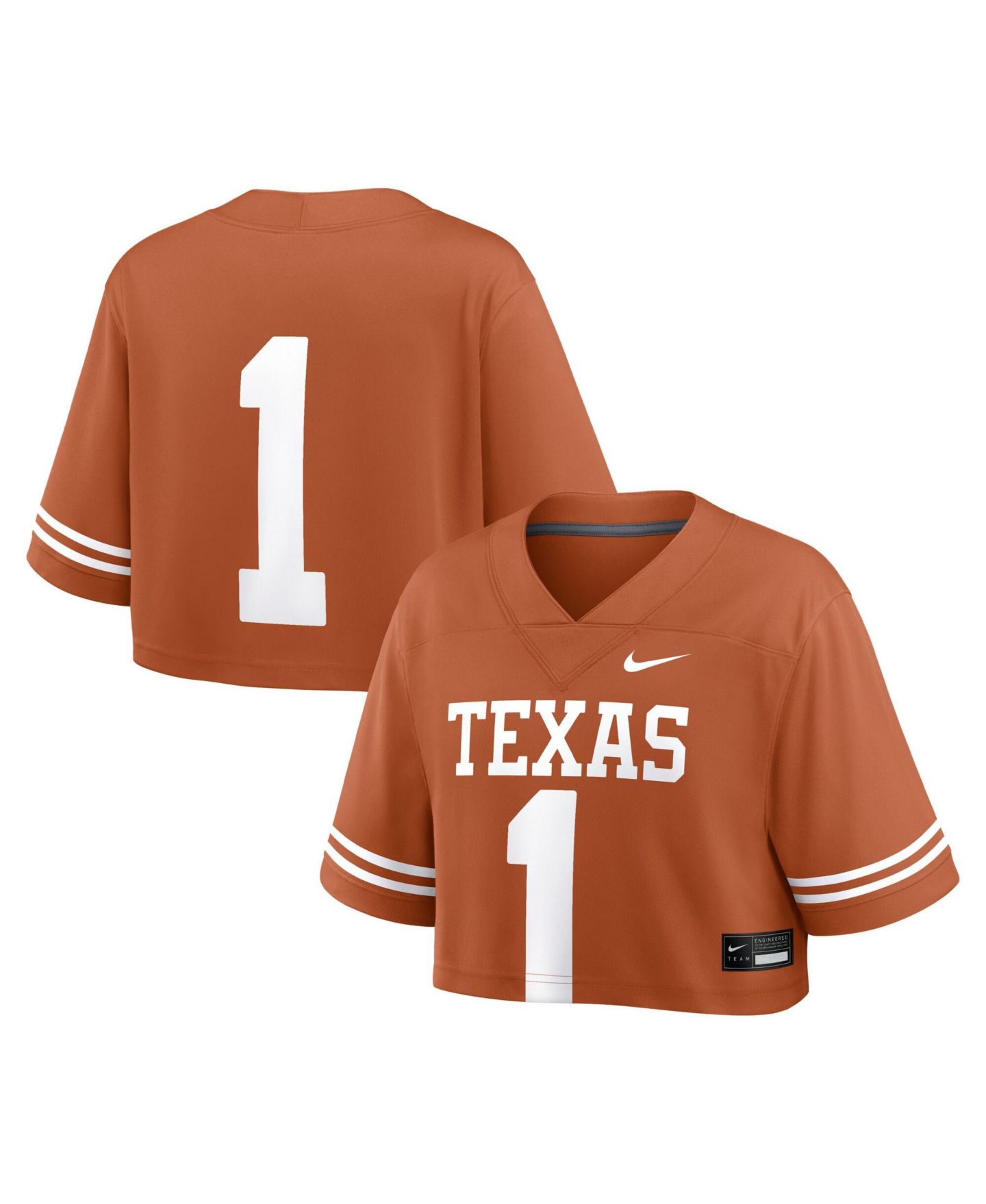 Женское джерси Nike Women's Texas Longhorns Crop Jersey — фото 1
