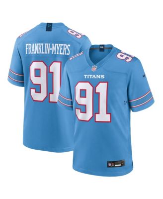 Men's Tennessee Titans John Franklin-Myers V-Neck Game Jersey