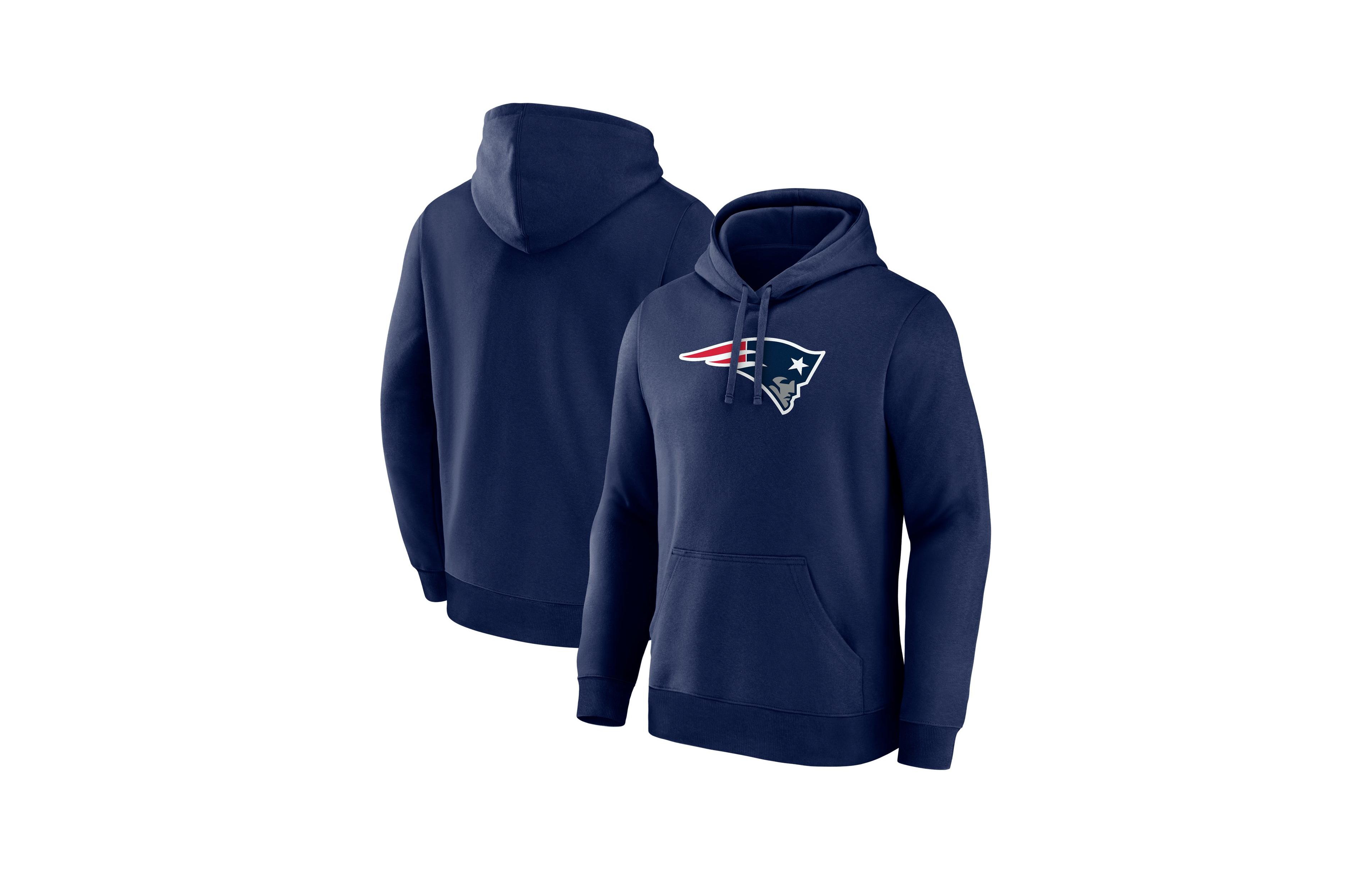 Logo Athletic Men's New England Patriots Logo Fleece Hoodie