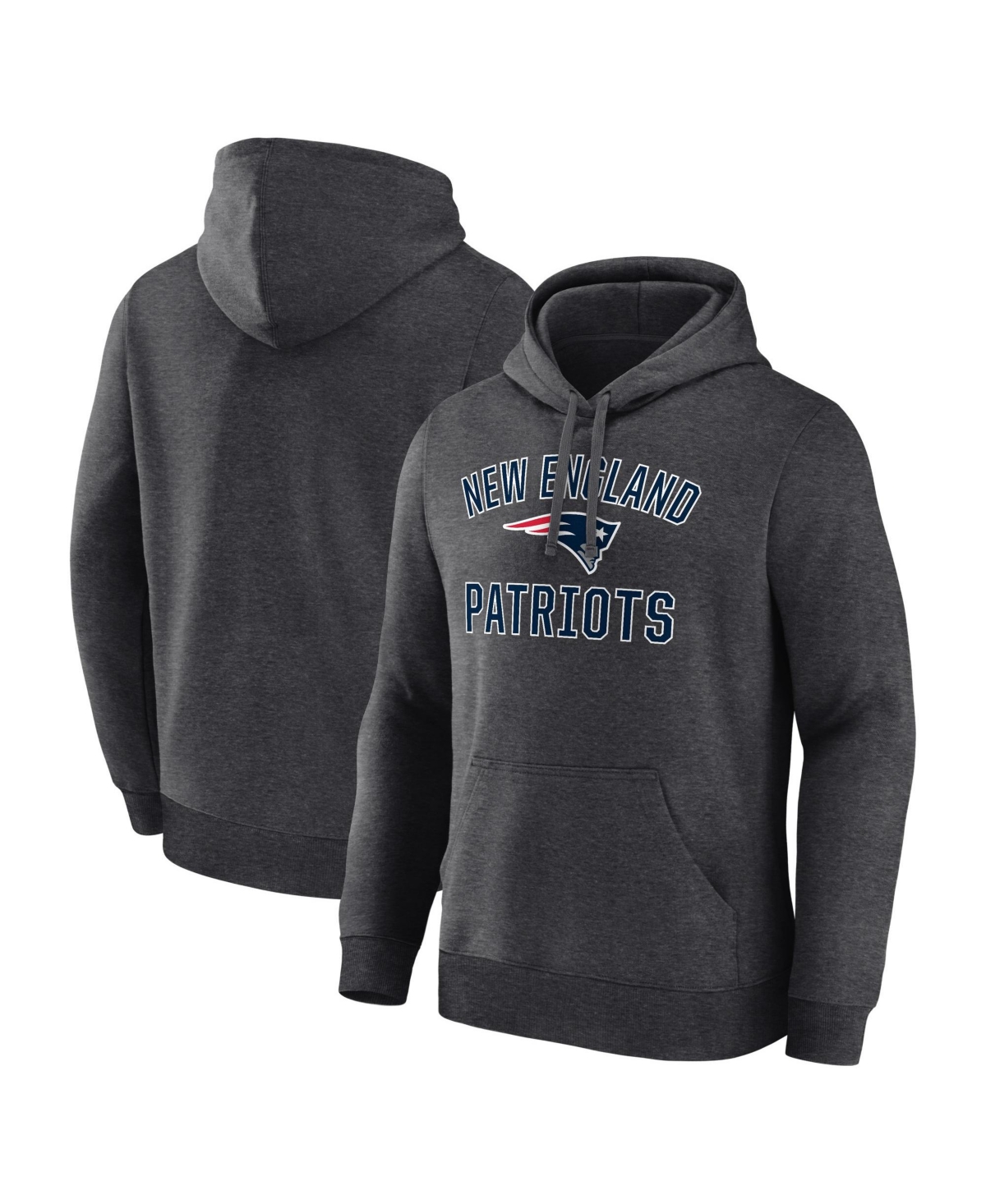 Logo Athletic Men's New England Patriots Arch Victory Graphic Pullover Fleece Hoodie