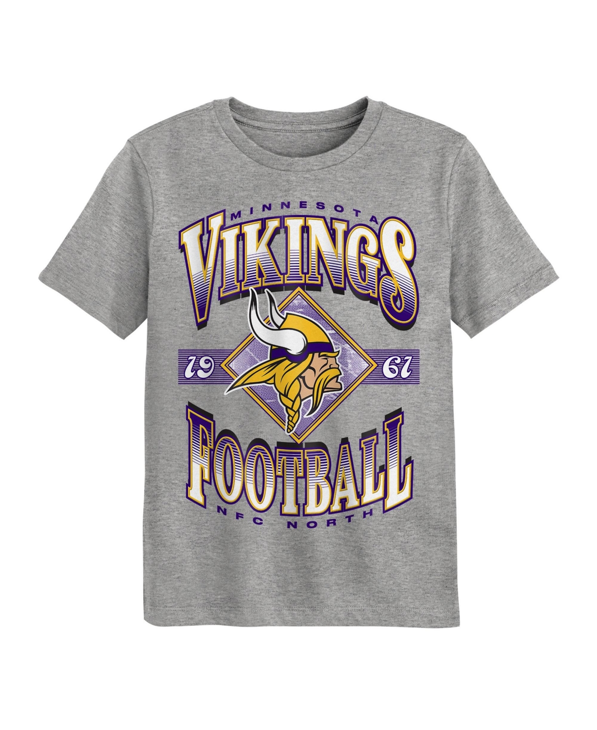 Outerstuff Boys' and Girls' 2T-5T Minnesota Vikings Of Days Past Crewneck T-Shirt
