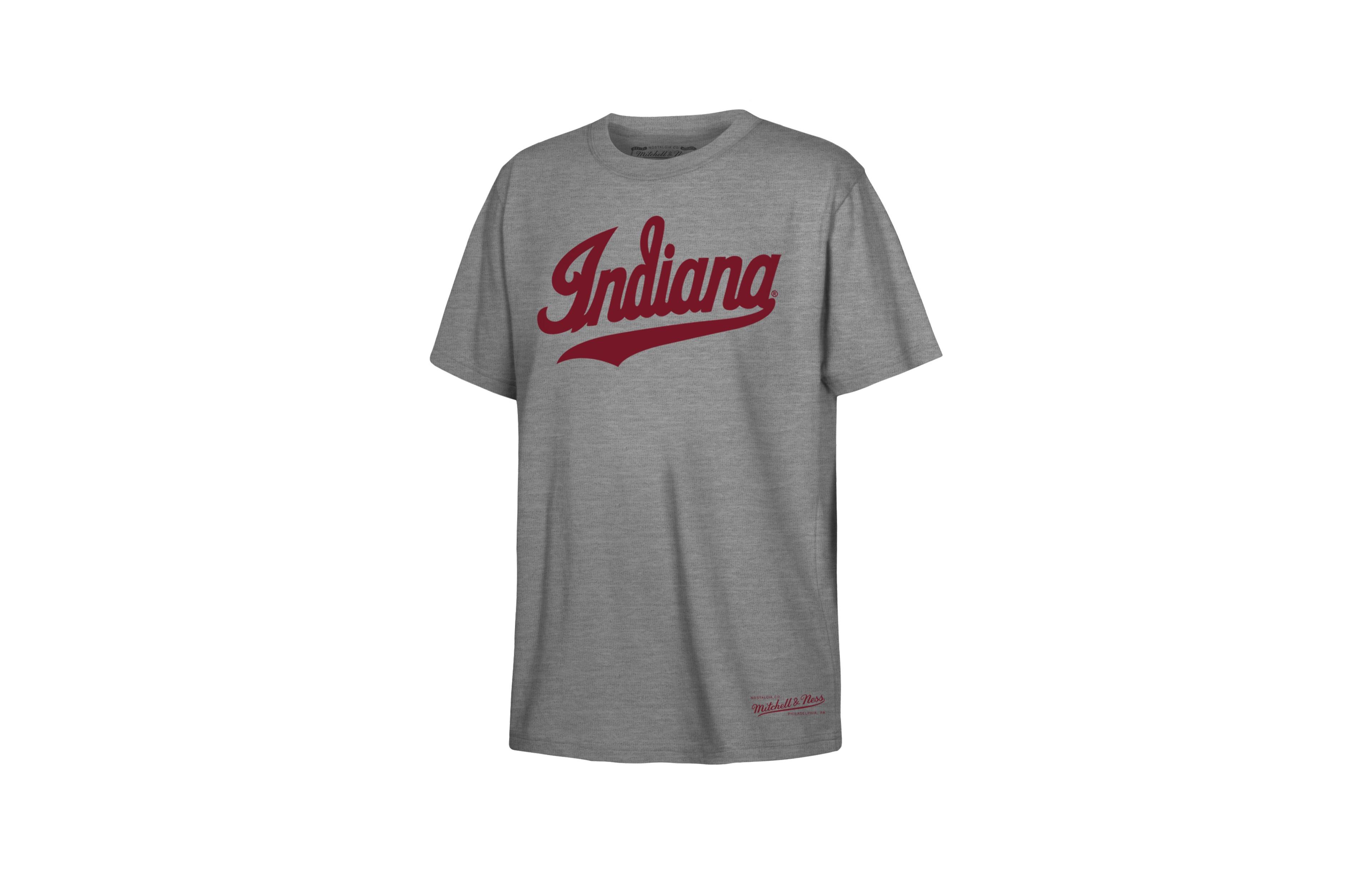 Mitchell & Ness Boys' and Girls' Indiana Hoosiers Throwback Wordmark Crewneck T-Shirt