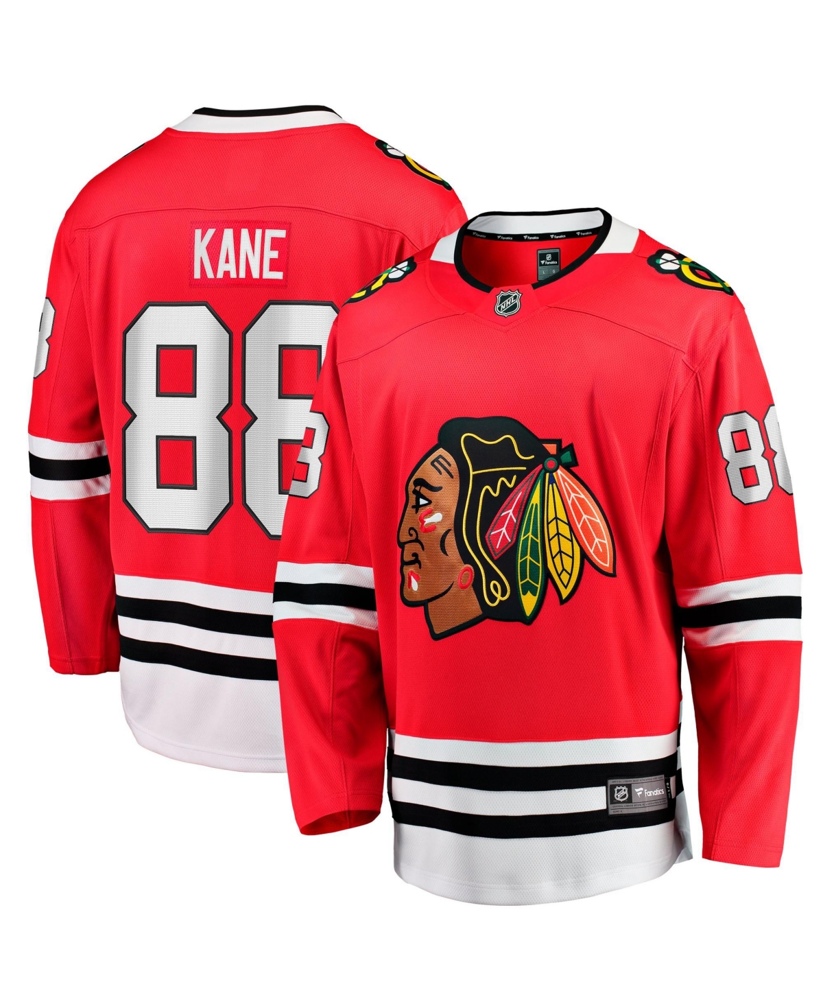 Fanatics Men's Chicago Blackhawks Patrick Kane Breakaway Long-Sleeve Jersey - Red