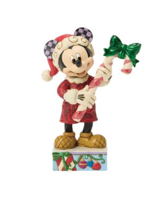 Disney Traditions Mickey with Candy Cane Figurine
