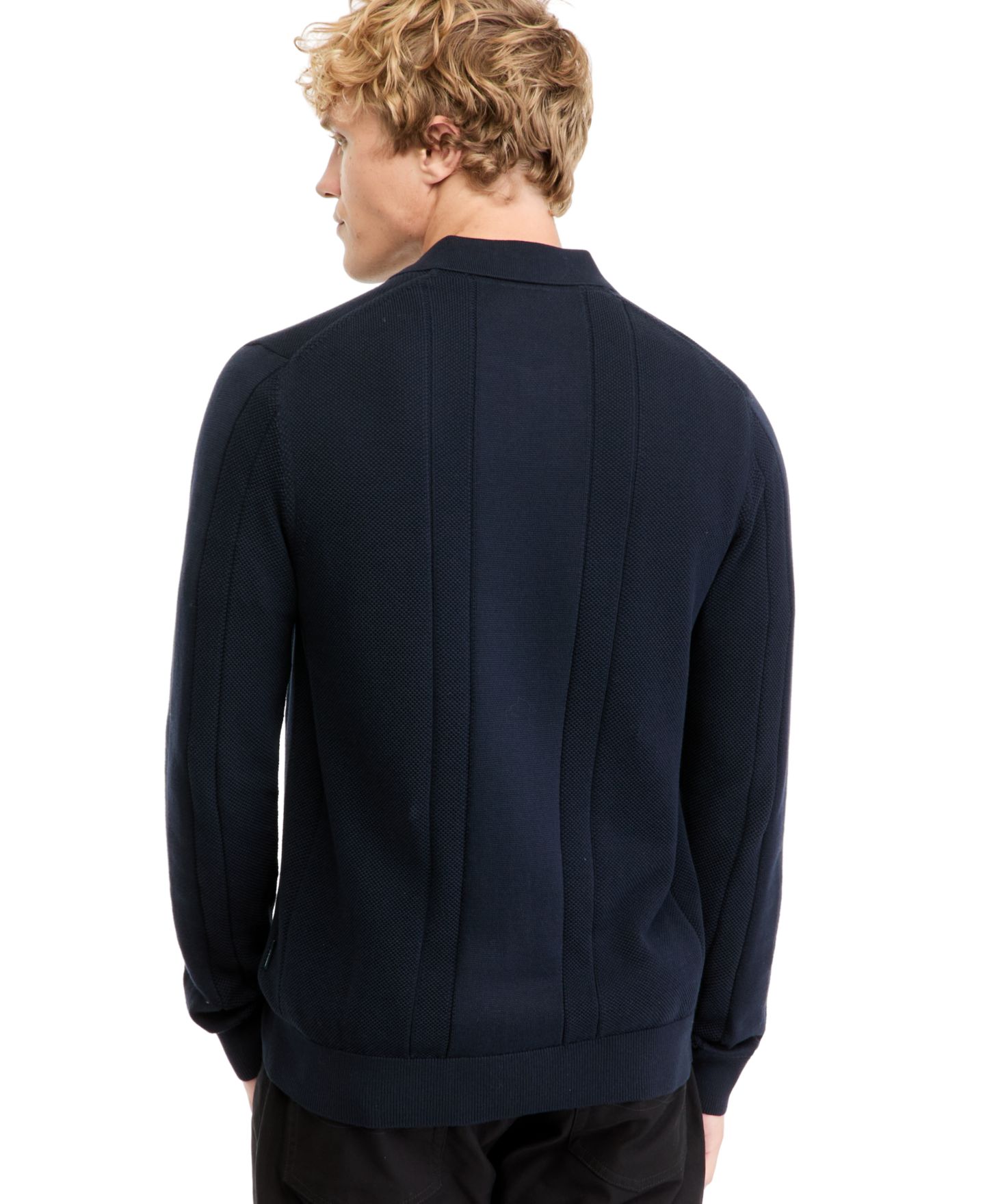 Мужской свитер Rodd & Gunn Quinns Flat Long-Sleeve Knit, цвет: Тёмно-синий — фото 4
