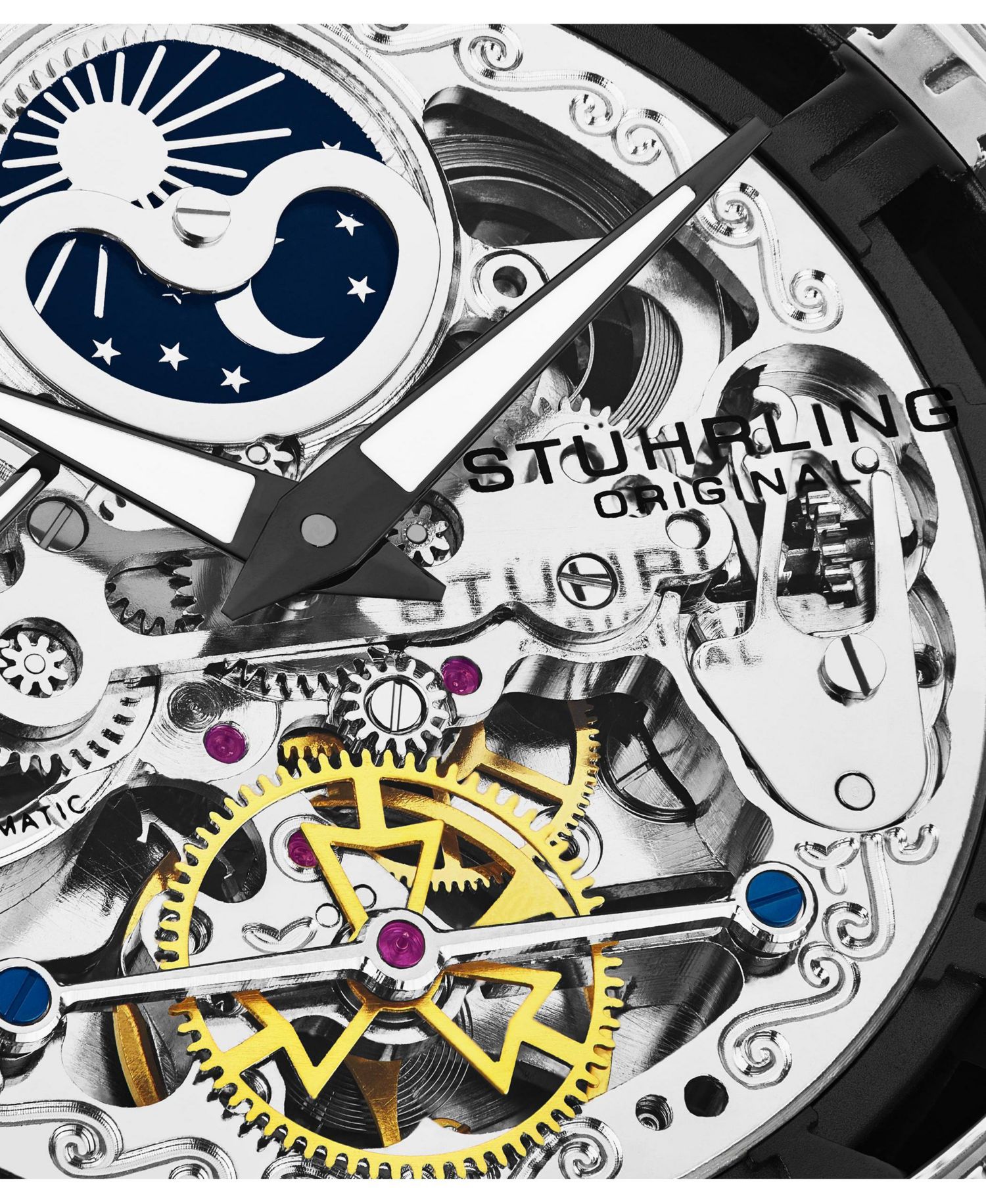 Men's Automatic Black Case, Black Dial, Black Hands, Black Bracelet Watch