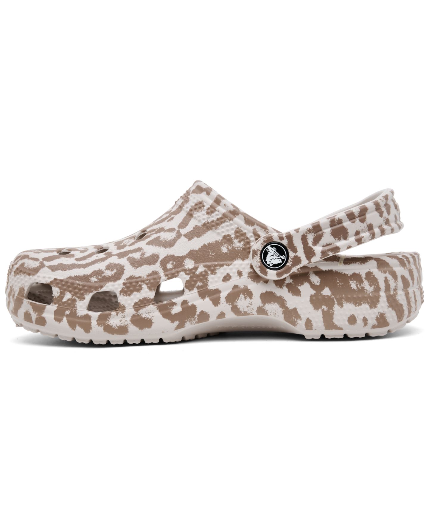 Женские сабо Crocs Classic Pop Animal, цвет: Тёмно-синий / Бордовый — фото 3