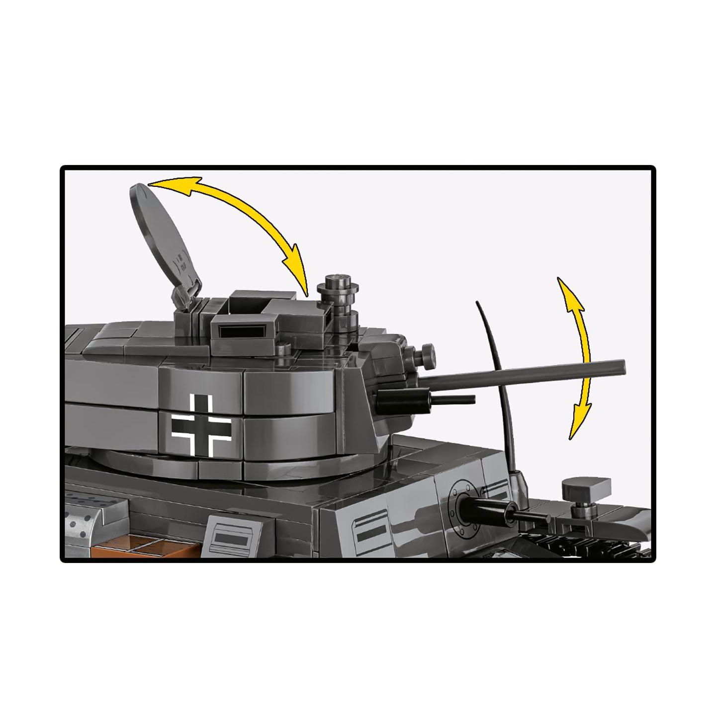 Детский конструктор COBI Historical Collection Wwii Panzer 38(t) / Lt Vz. 38 2-in-1 690-Piece Building Set, Ages 9+ — фото 7