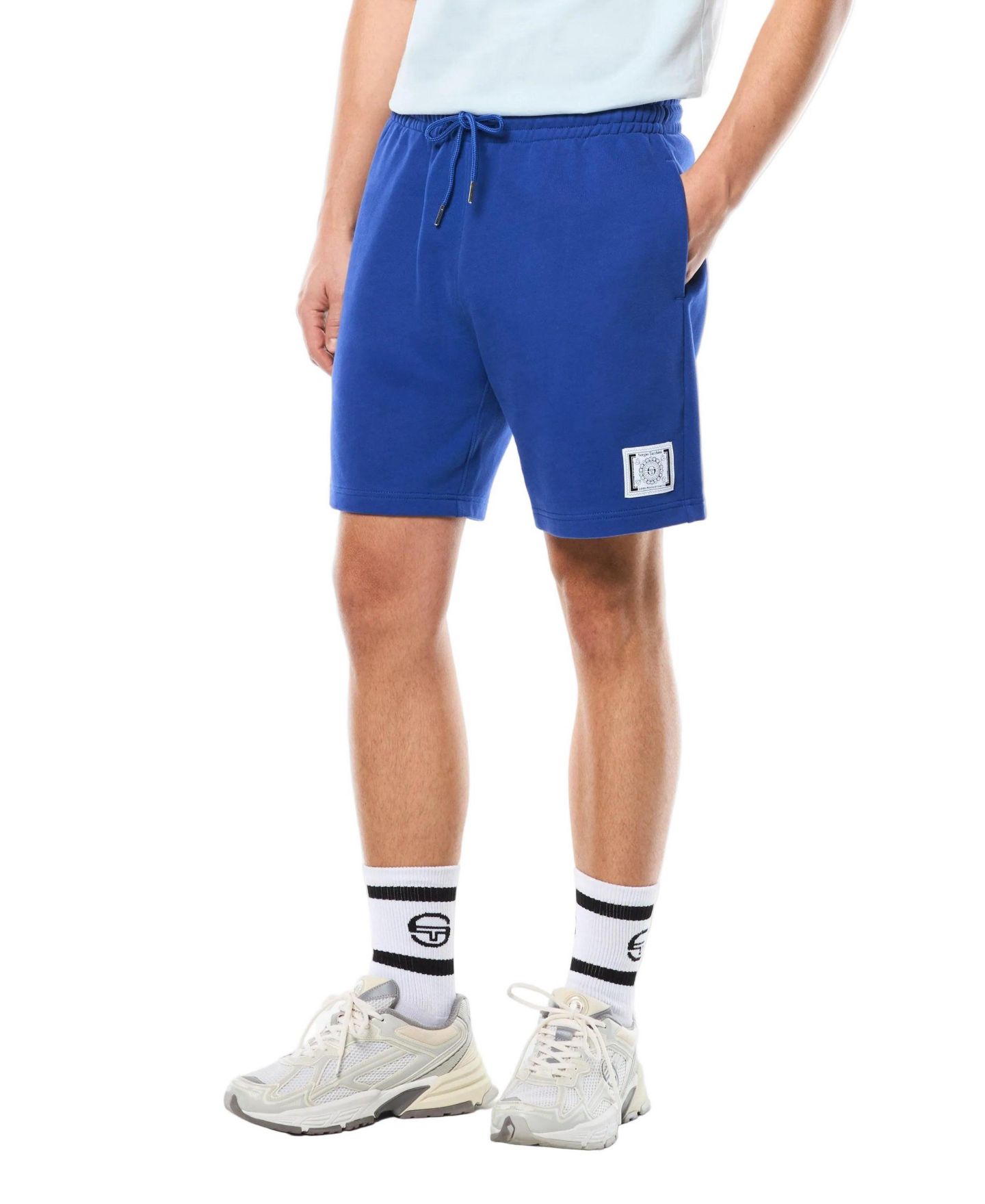 Мужские шорты Sergio Tacchini Fresca French-Terry Regular-Fit Shorts, 6" Inseam, цвет: Deep Ultramarine — фото 2