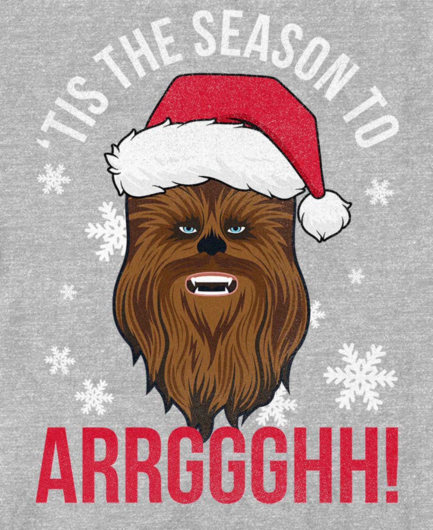 Мужская футболка Fifth Sun Star Wars Tis The Season Holiday Cotton-Blend, цвет: Меланжевый — фото 3