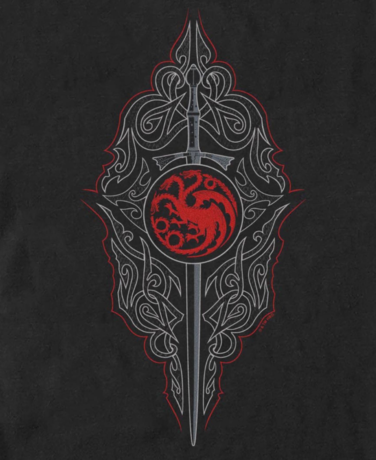 Мужская футболка Fifth Sun Targaryen Sword Graphic, цвет: Чёрный — фото 3