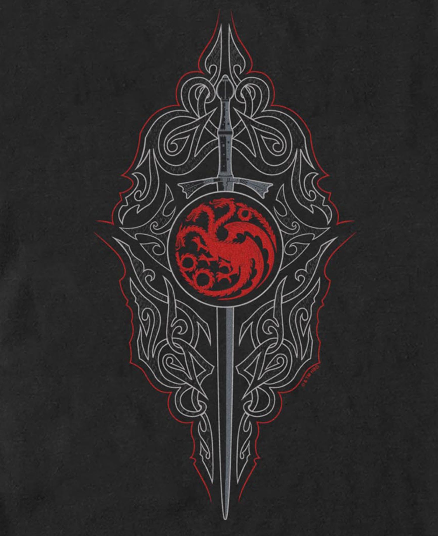 Men's Targaryen Sword Graphic T-Shirt