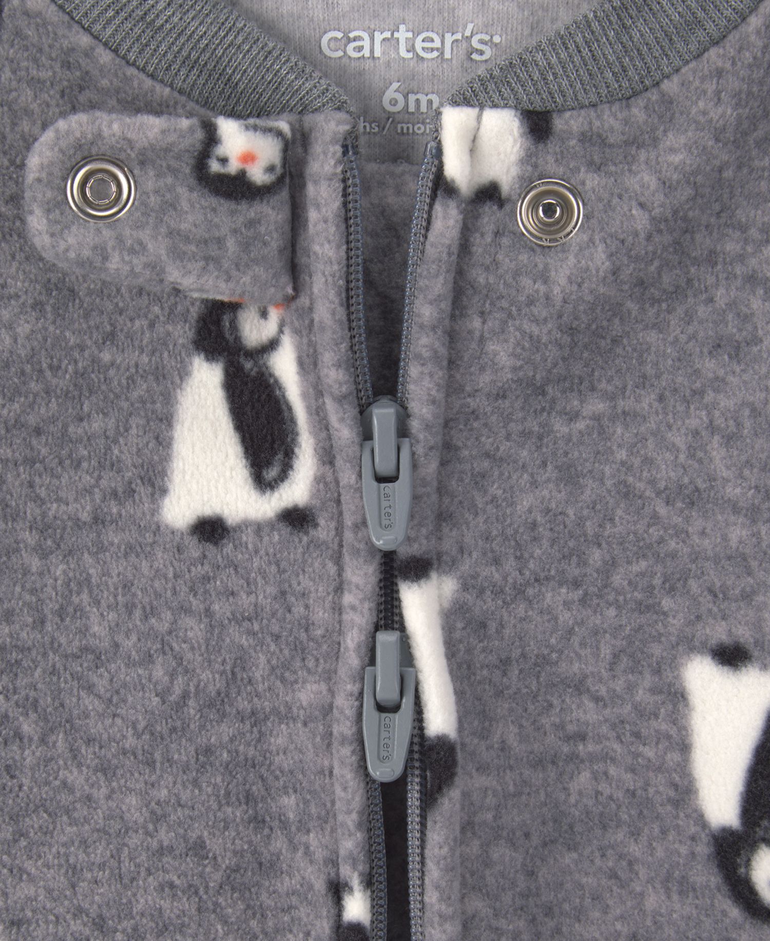 Baby Boys' Penguin Fleece 2-Way Zip Sleep & Play