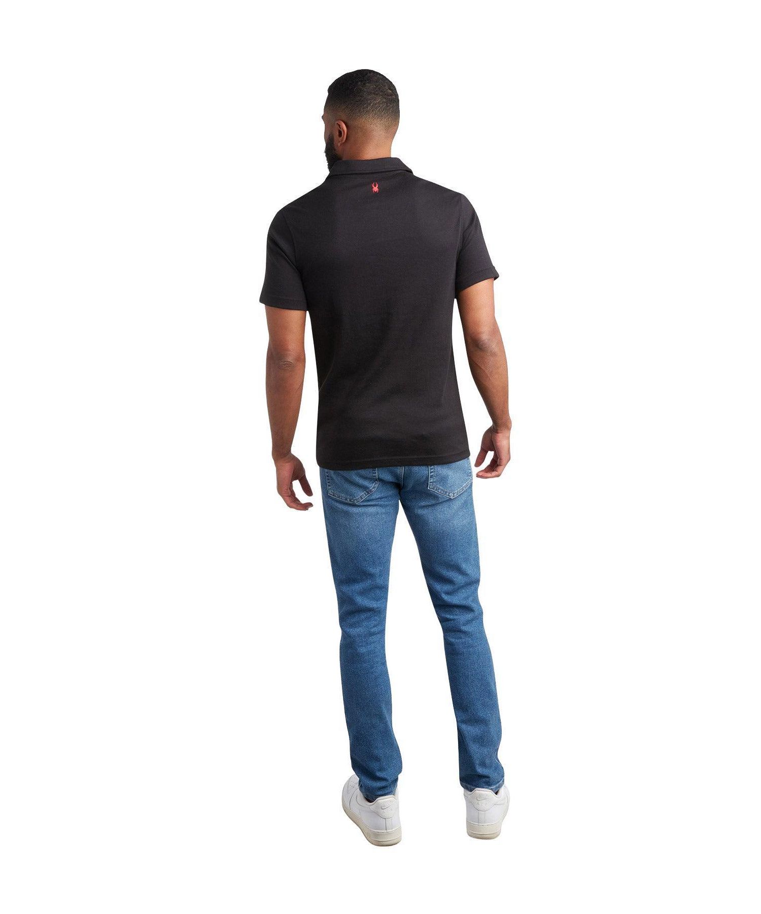 Men's Color-Blocked Short-Sleeve Polo Shirt