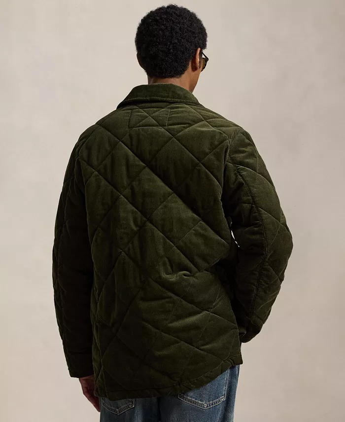 Men's Quilted Corduroy Barn Coat - thumbnail 4