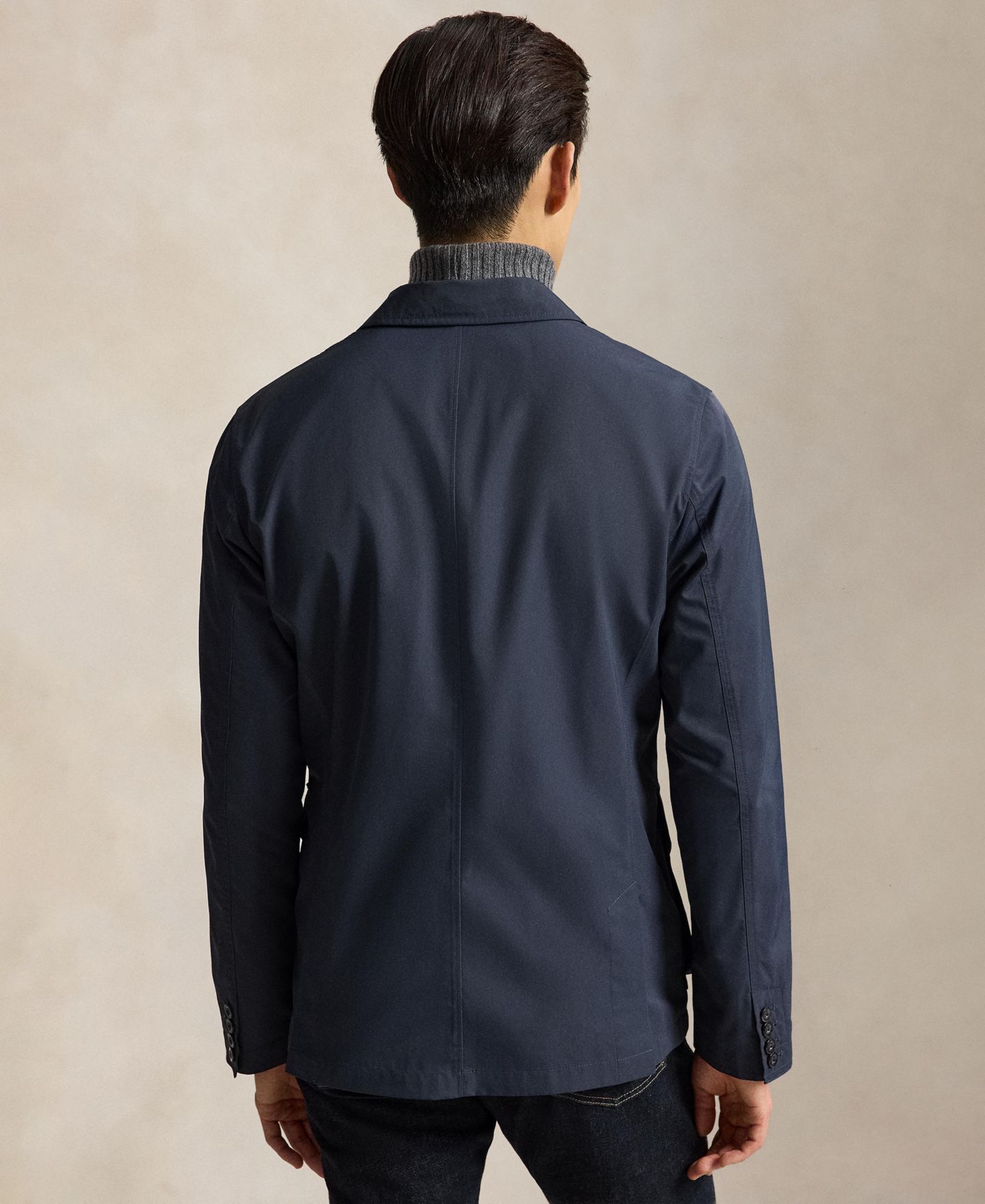 Мужская куртка Polo Ralph Lauren The Southland Water-Resistant Lightweight Utility, цвет: Тёмно-синий — фото 5