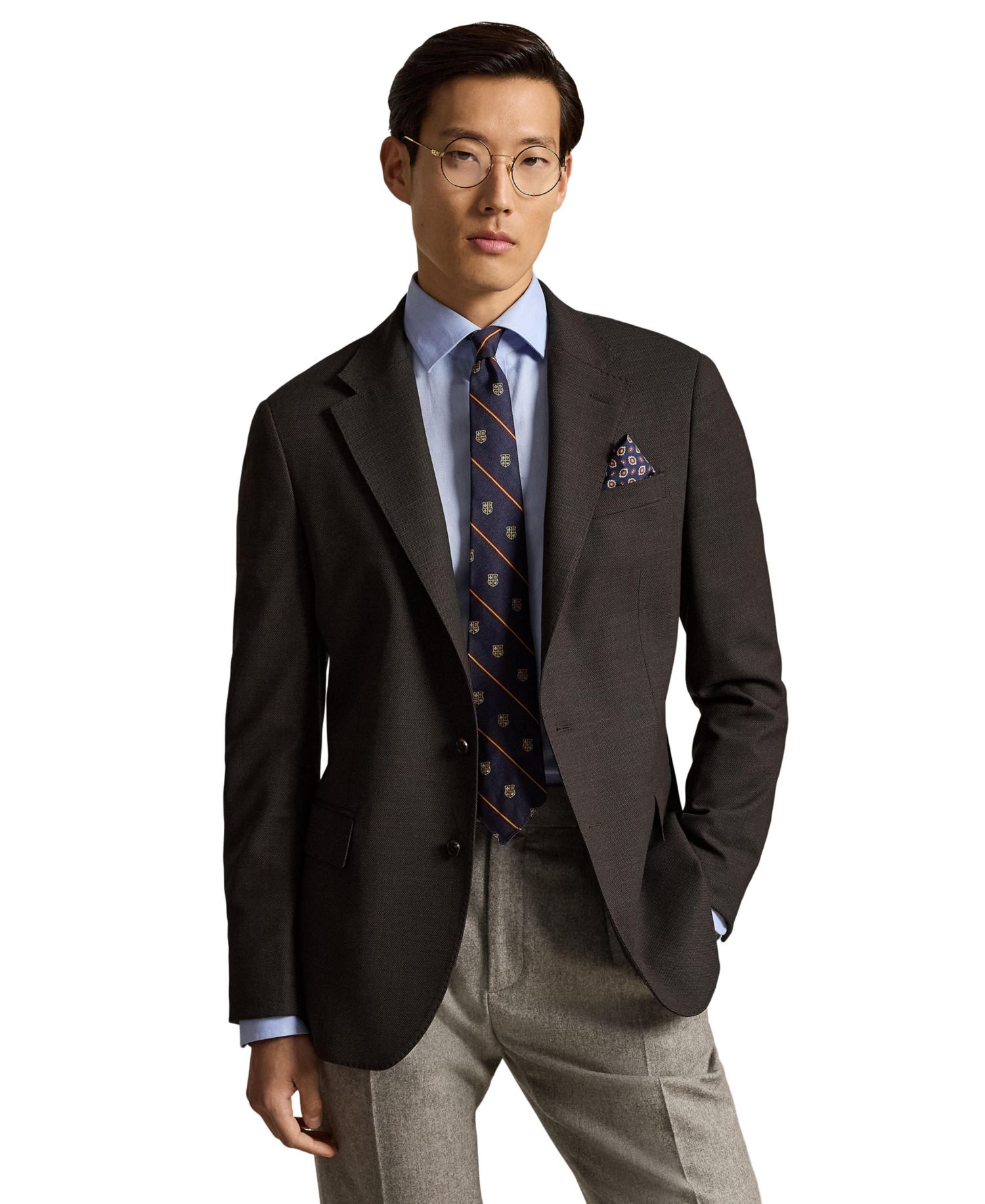 Men's Modern-Fit Wool-Blend Birdseye Suit Jacket