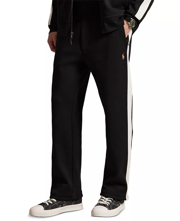 Men's Double-Knit Striped Track Pants