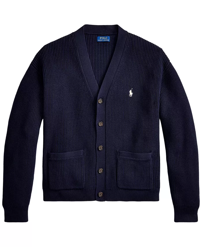 Men's Relaxed-Fit Textured Cardigan - thumbnail 5