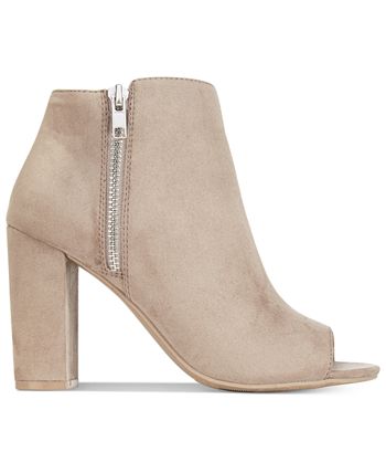 Open toe booties macys online