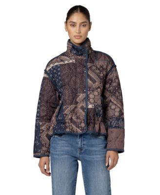 Women's Dust And Daydream Quilted-Print Long Jacket