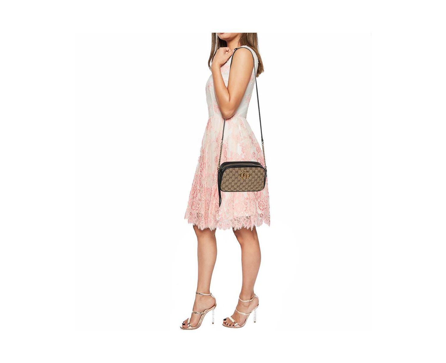 Women's GG Marmont Canvas Camera Bag