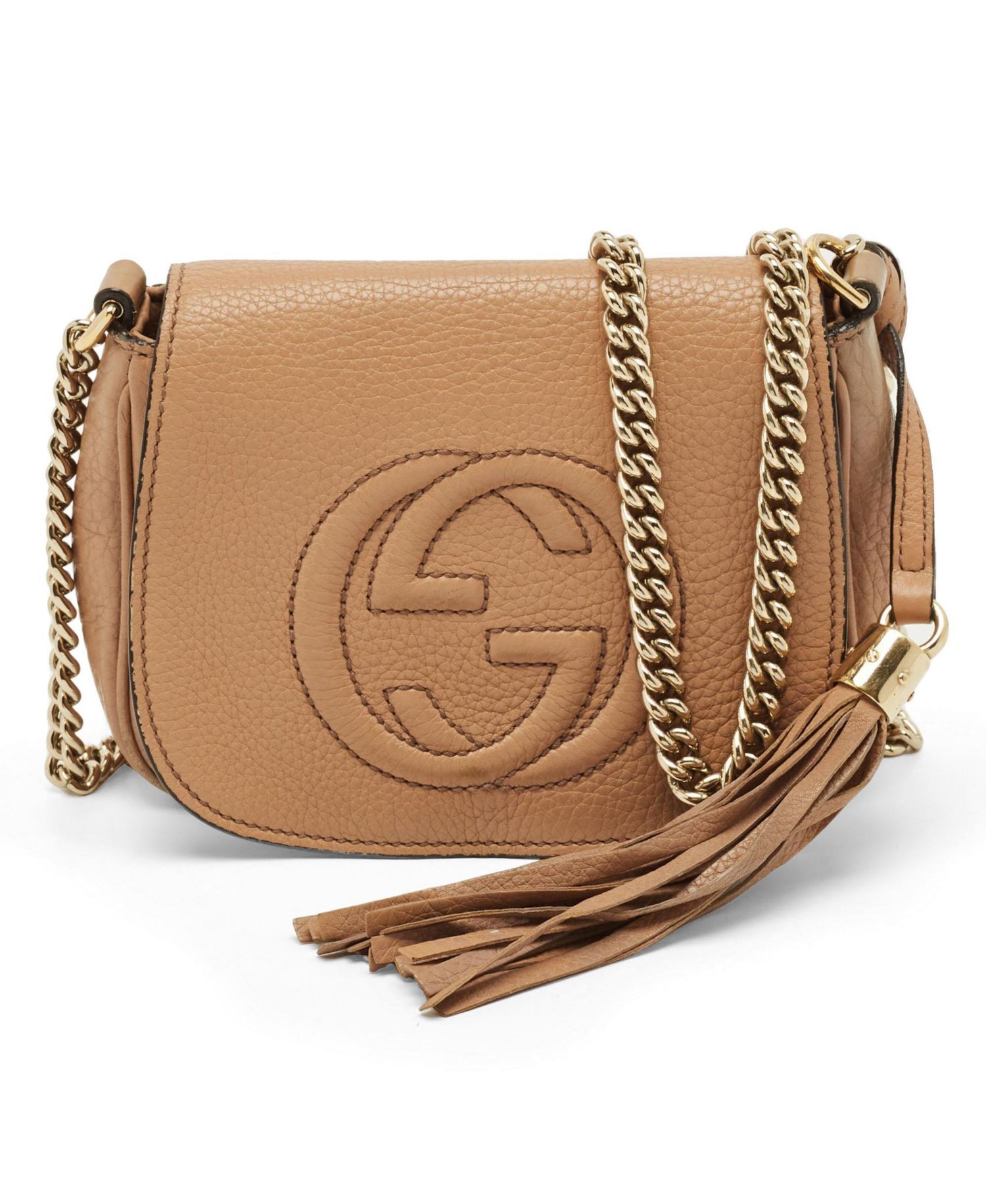 Women's Soho Leather Flap Chain Crossbody Bag