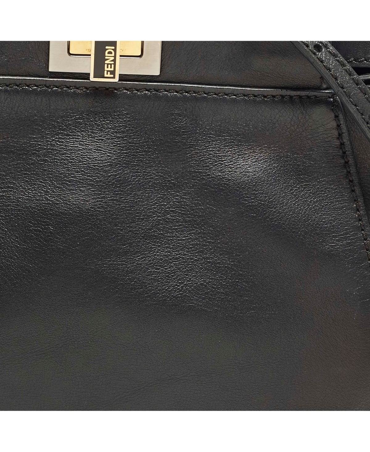 Pre-Owned Fendi Women's Peekaboo Mini Leather Top Handle Bag