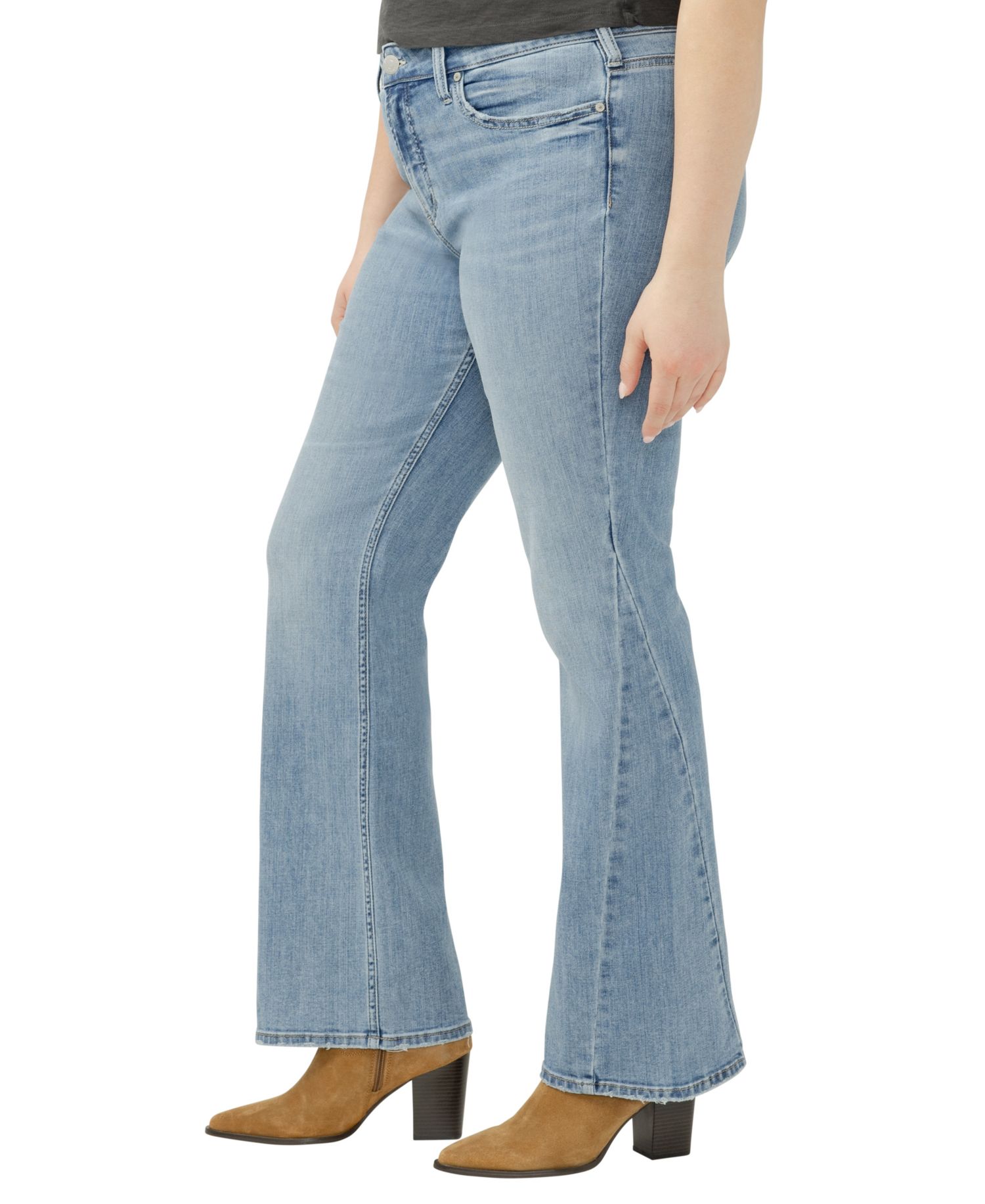 Plus Size Suki High-Rise Light-Wash Bootcut Jeans