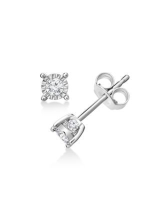 Diamond Stud Earrings (3/8 ct. t.w.) in 10k White, Yellow or Rose Gold