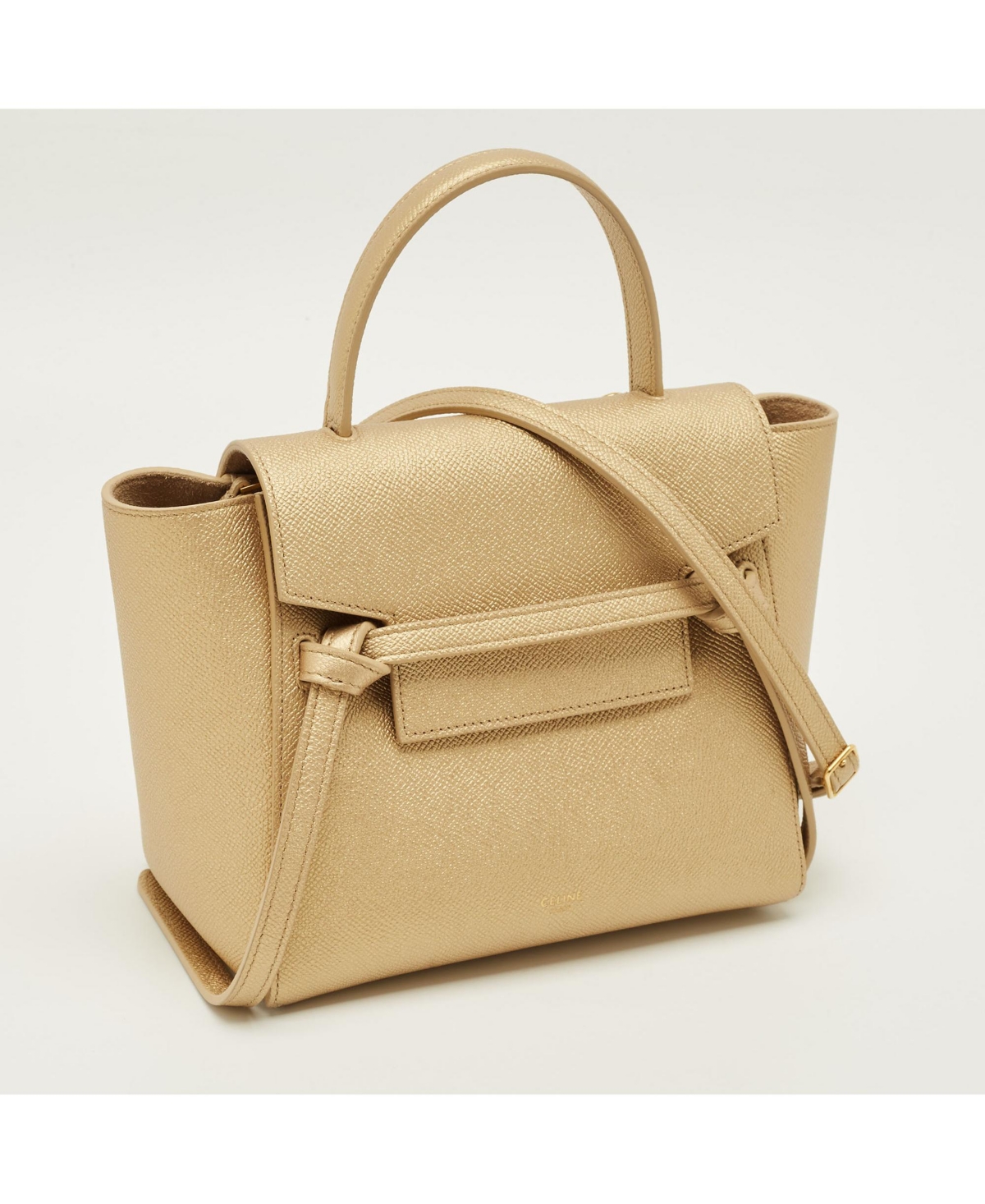 Pre-Owned Celine women's Small Phantom Luggage Tote in Royal Leather