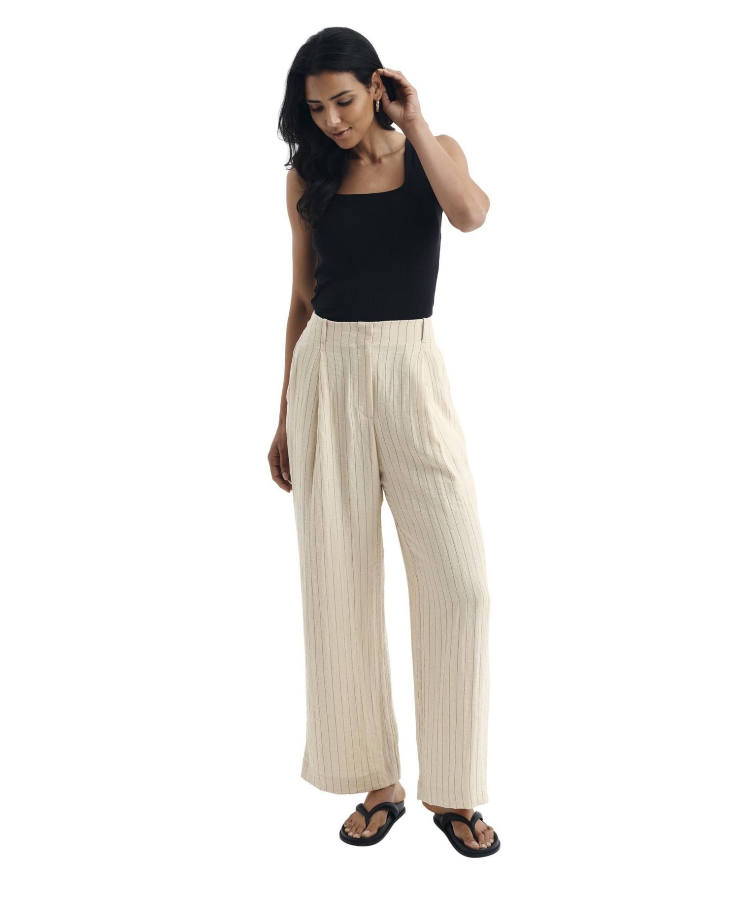 Women's Mara High-Waist Wide-Leg Trousers