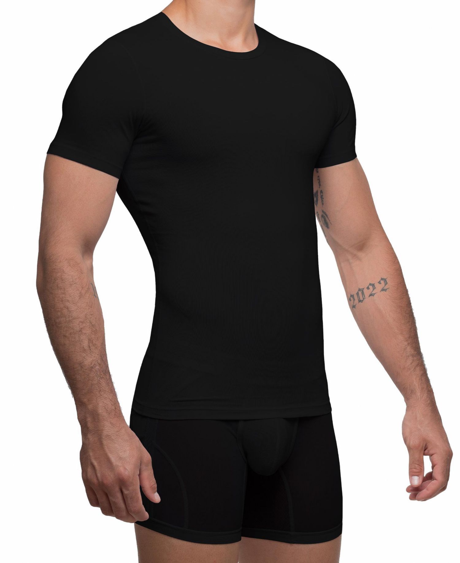 Men's Compression Slim-Fit Crewneck T-Shirt