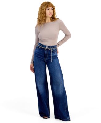 Women's Bellagio High-Waisted Wide-Leg Jeans