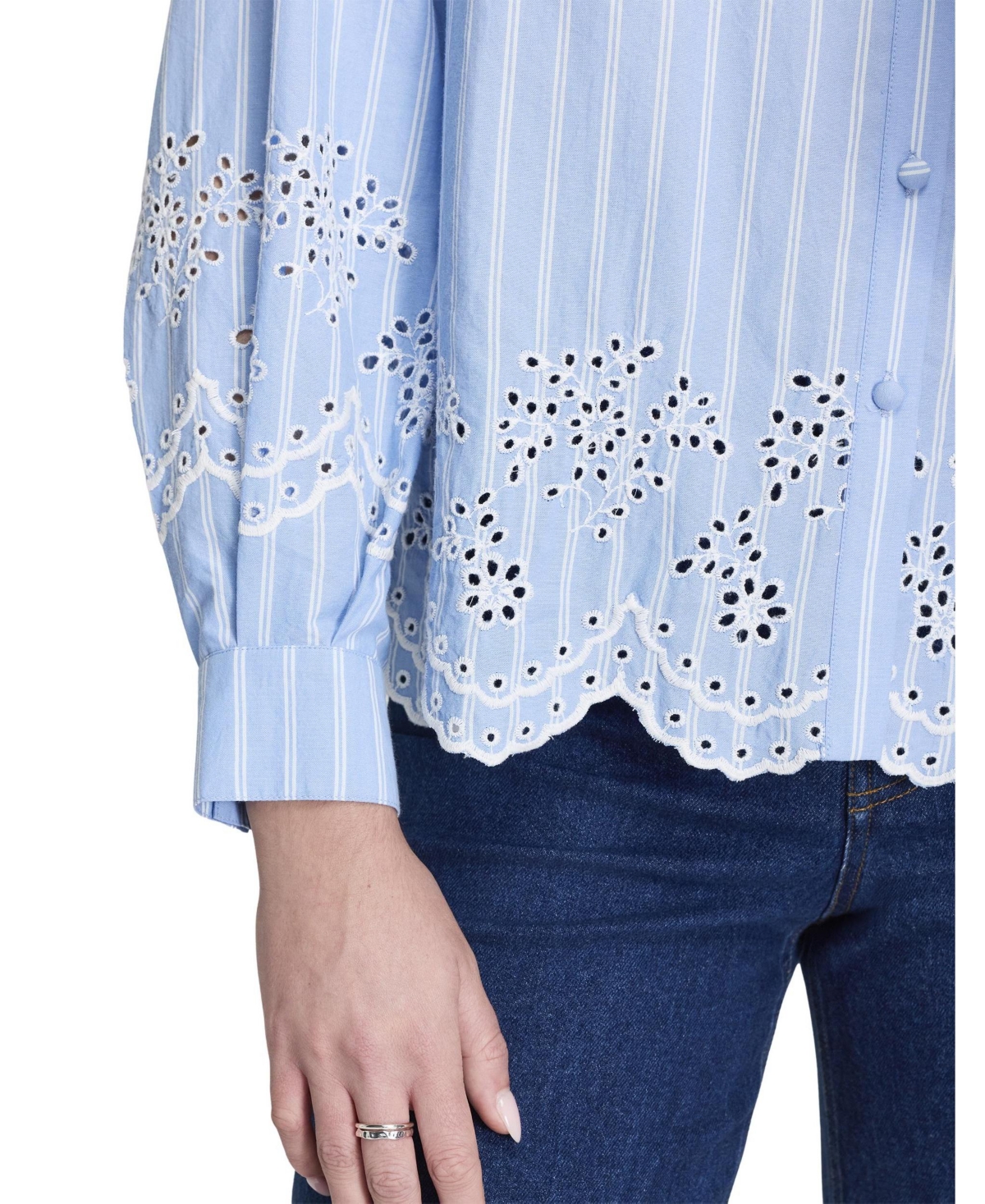 Finery London Women's Sydnee Stripe Long-Sleeve Shirt