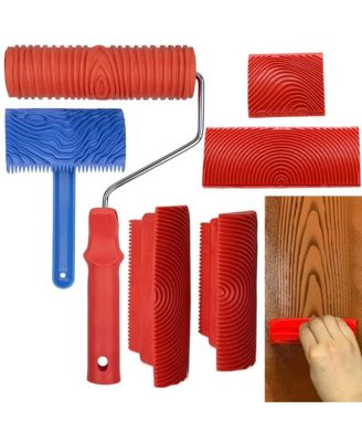 Wood Graining Tool Set Roller Handle DIY Wall Decoration