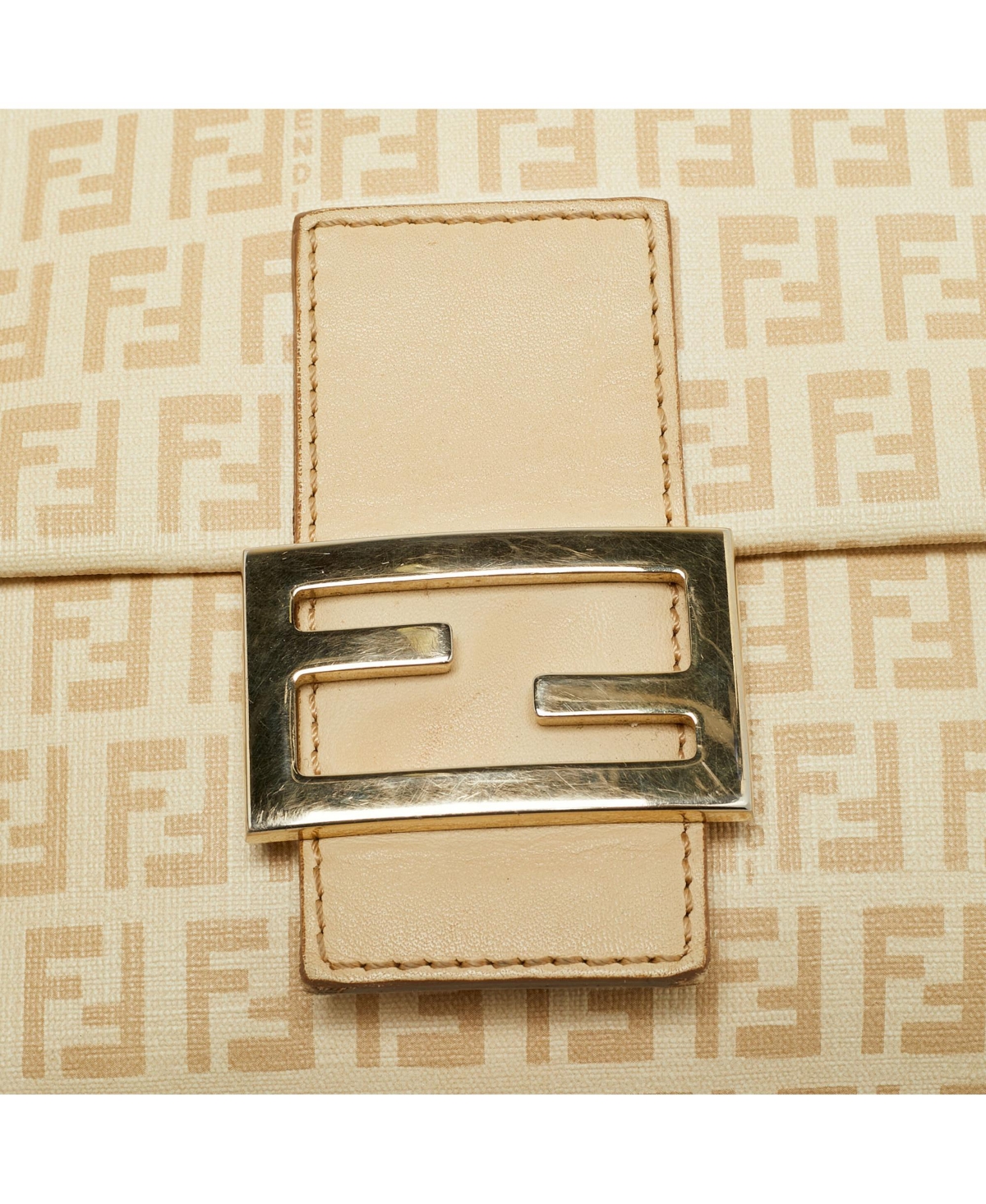 Pre-Owned Fendi Women's Zucchino Coated Canvas Messenger Bag
