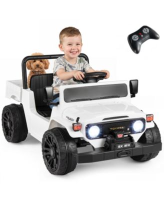 Licensed Toyota Ride-On Truck with Parent Remote Control, Electric Dump Bed & Spring Suspension, 66 lb Capacity, Ages 3-8