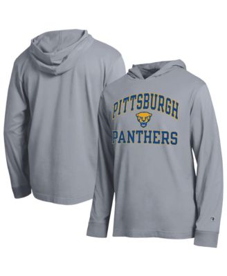 Men's Heather Gray Pitt Panthers High Motor All-Star Long Sleeve Hooded Sweatshirt