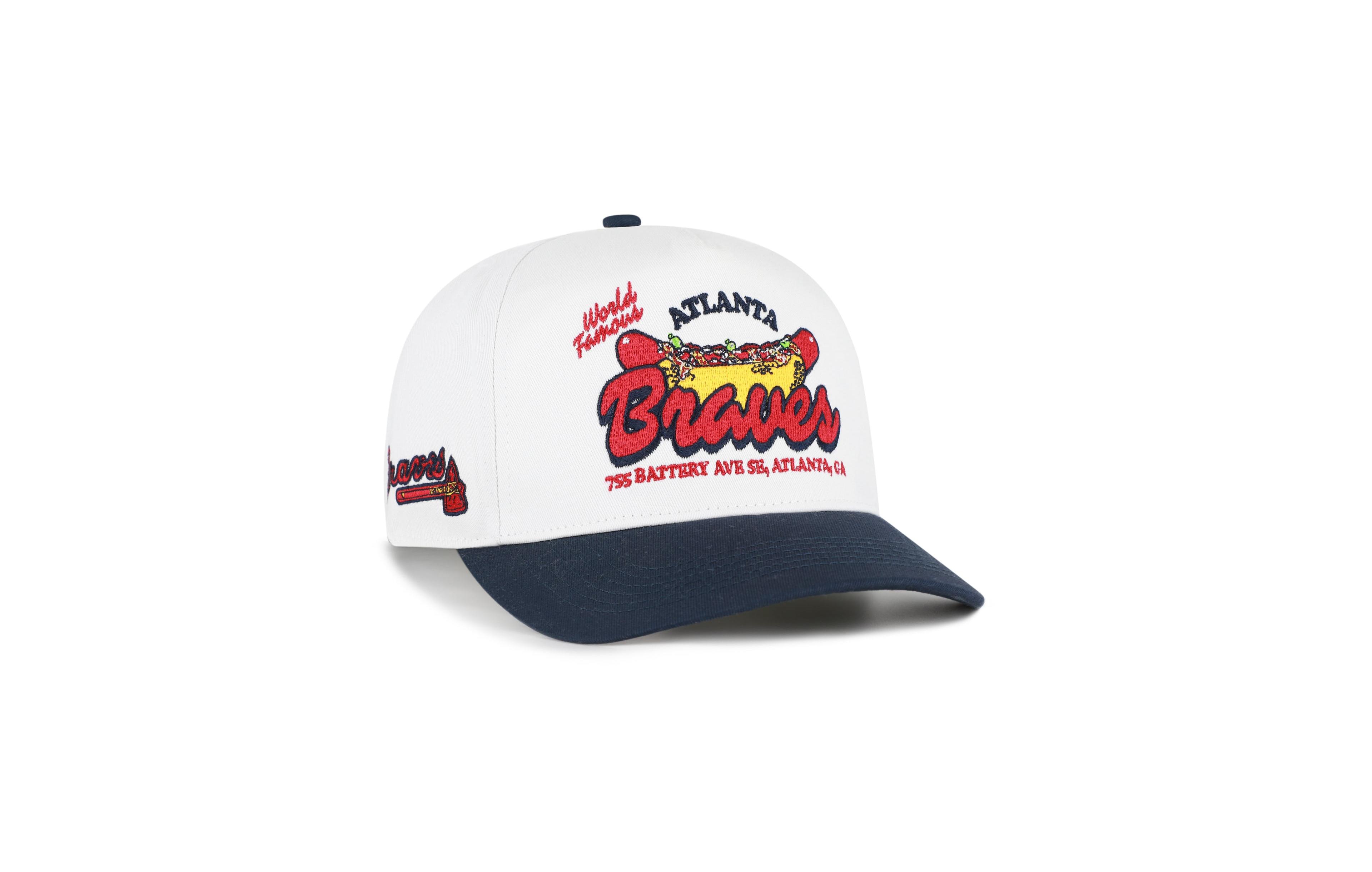 '47 Brand Atlanta Braves Glizzy Collection Hitch Five-Panel Adjustable Hat