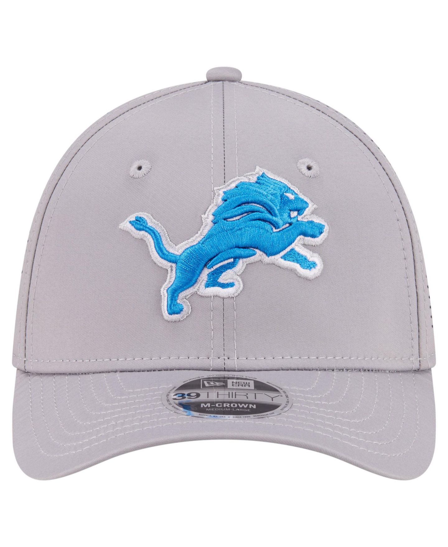 Мужская кепка New Era Detroit Lions 39THIRTY M-Crown Stretch-Fit — фото 7