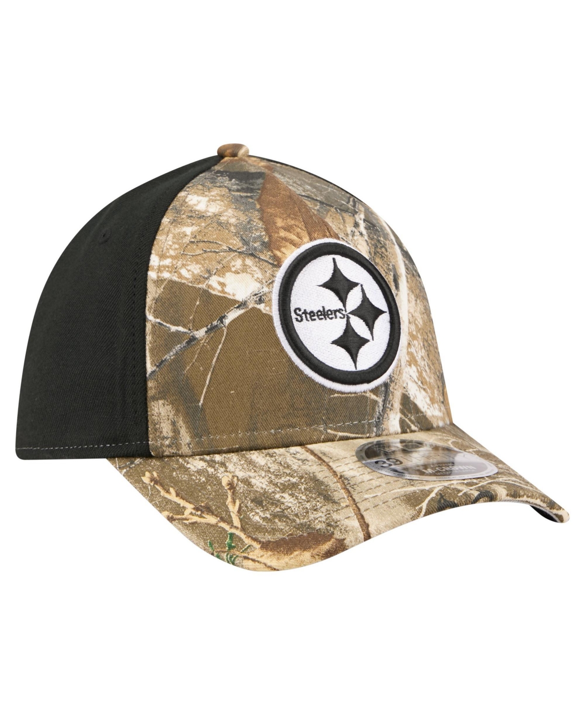 New Era Men's Pittsburgh Steelers Real Tree 39THIRTY Baseball Cap