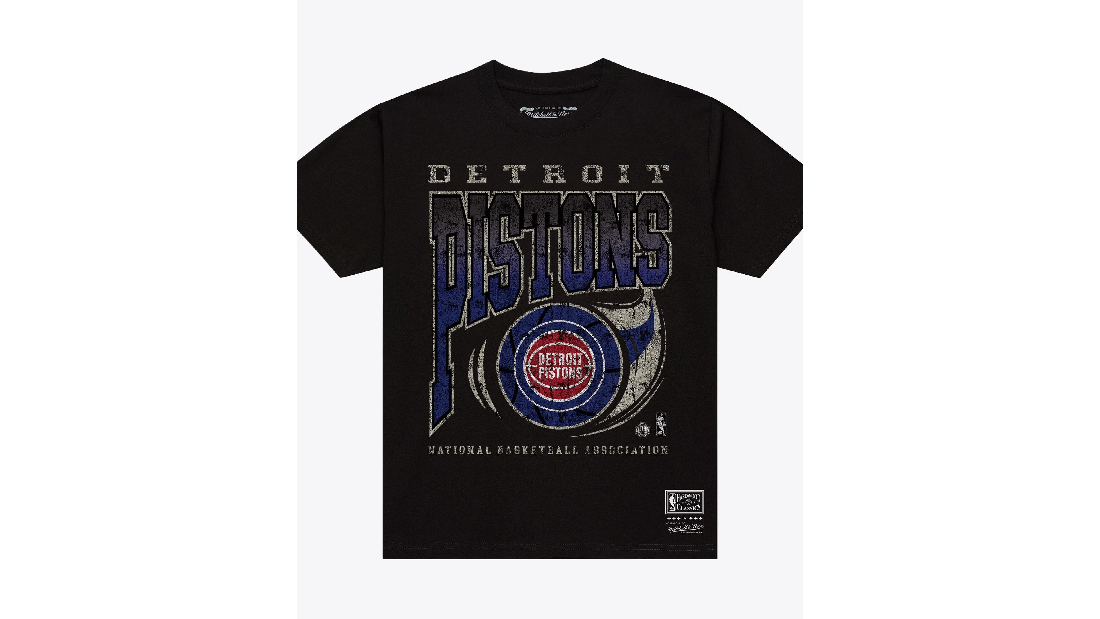 Mitchell & Ness Men's Black Detroit Pistons Ball Out T-Shirt