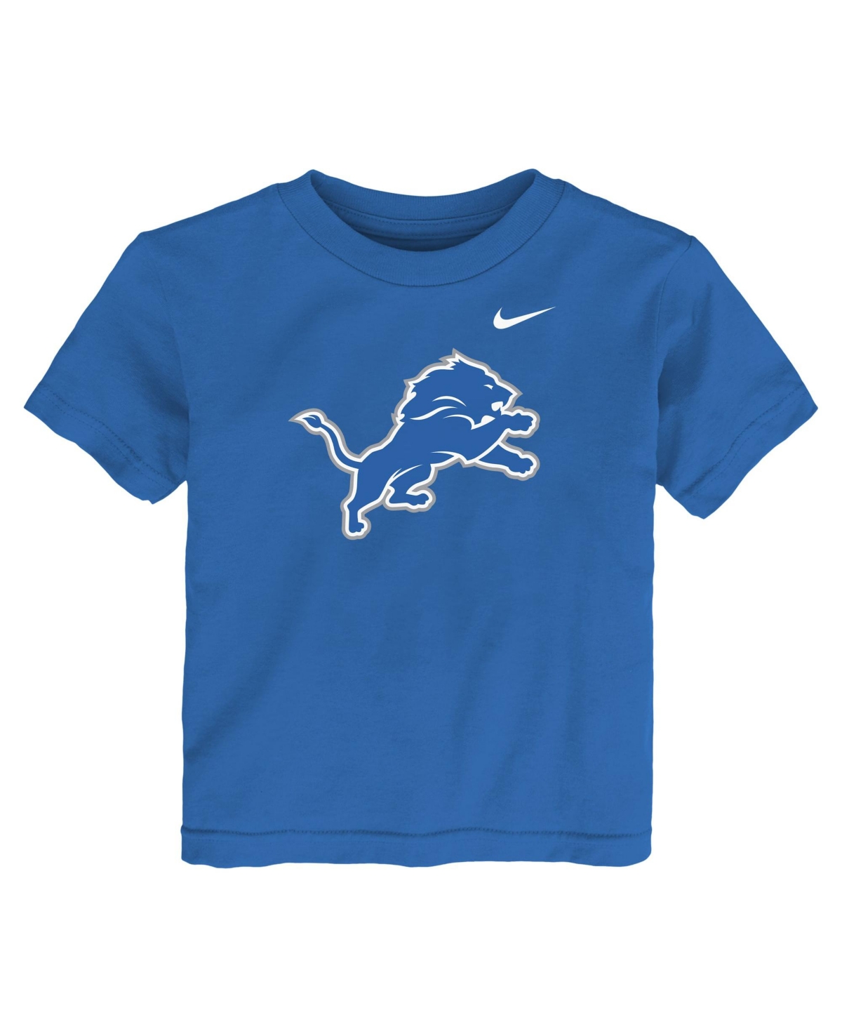 Nike Boys' and Girls' 2T-5T Detroit Lions Sensory-Friendly Crewneck T-Shirt - Blue