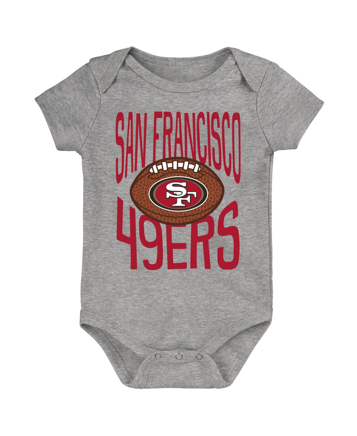 Baby Boys' and Girls' San Francisco 49ers For the Ball Short-Sleeve Three-Snap Bodysuit