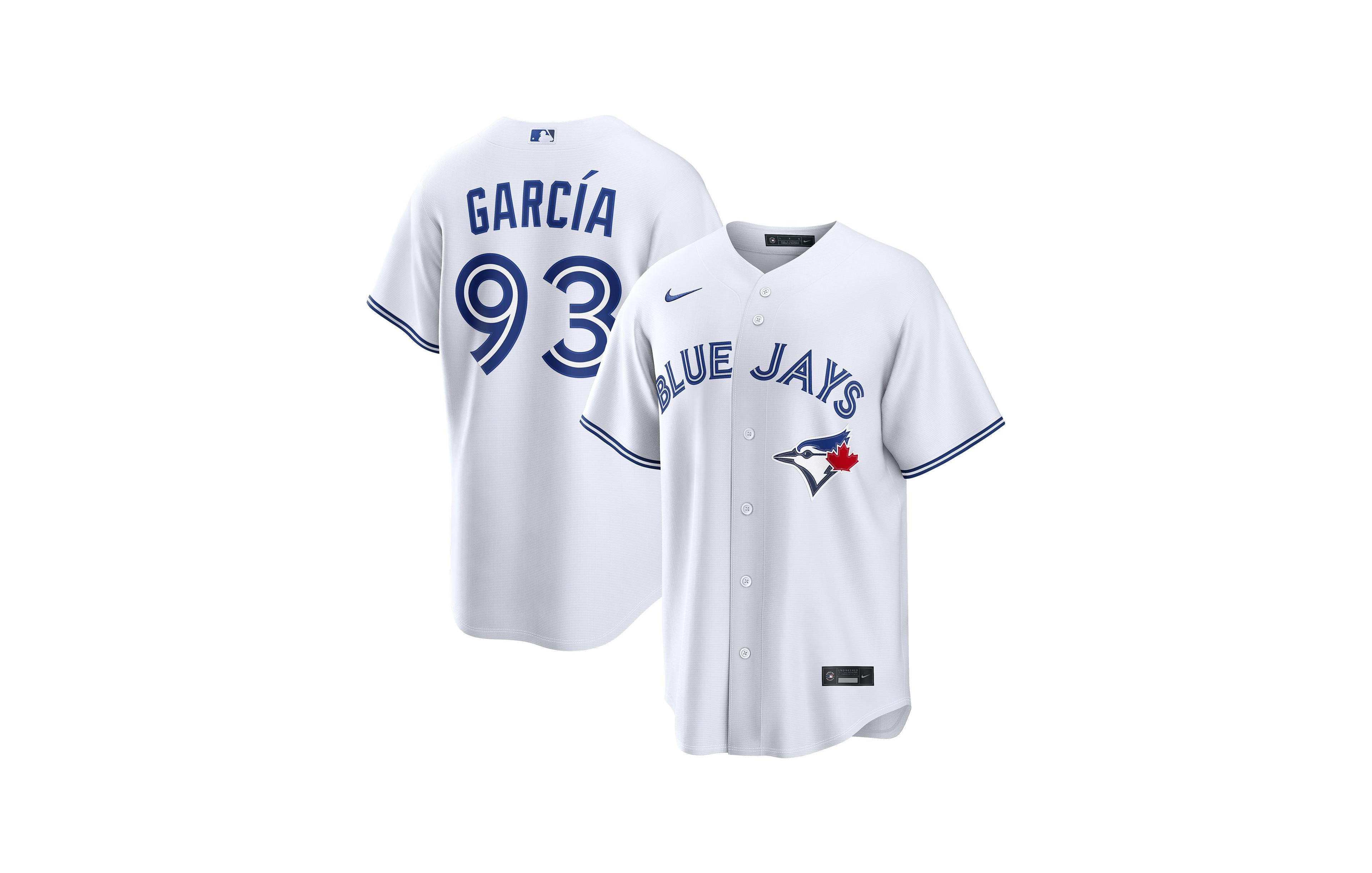 Nike Men's Toronto Blue Jays Yimi Garcia Home Relaxed-Fit Jersey