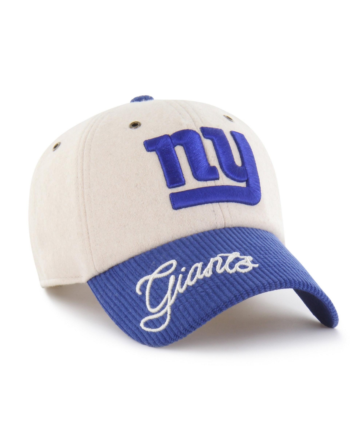 '47 Brand Women's Natural/Royal New York Giants Rope Script Clean Up Adjustable Hat