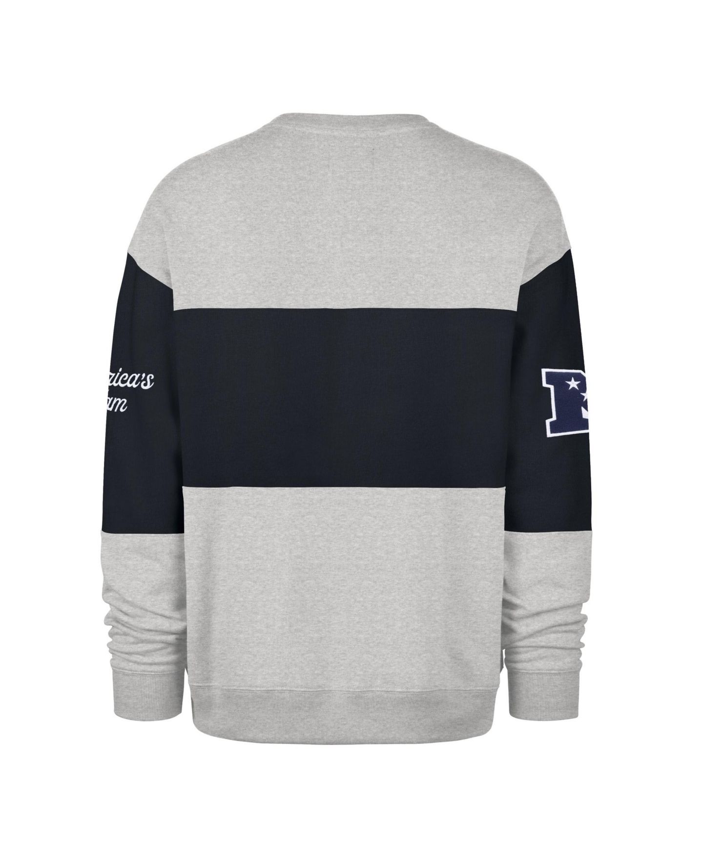 Мужская толстовка '47 Brand Dallas Cowboys Blockfield Maximalist Oversized Color-Block Crewneck — фото 2