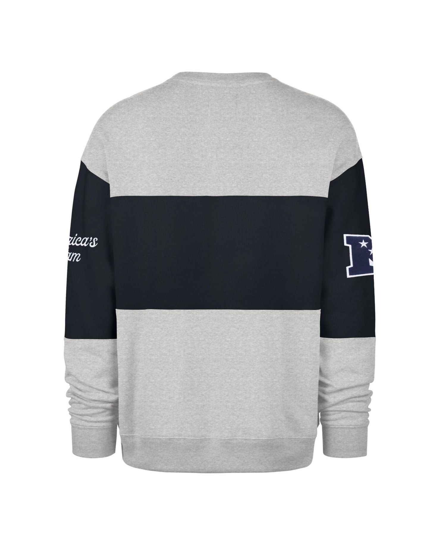 Men's Dallas Cowboys Blockfield Maximalist Oversized Color-Block Crewneck Sweatshirt