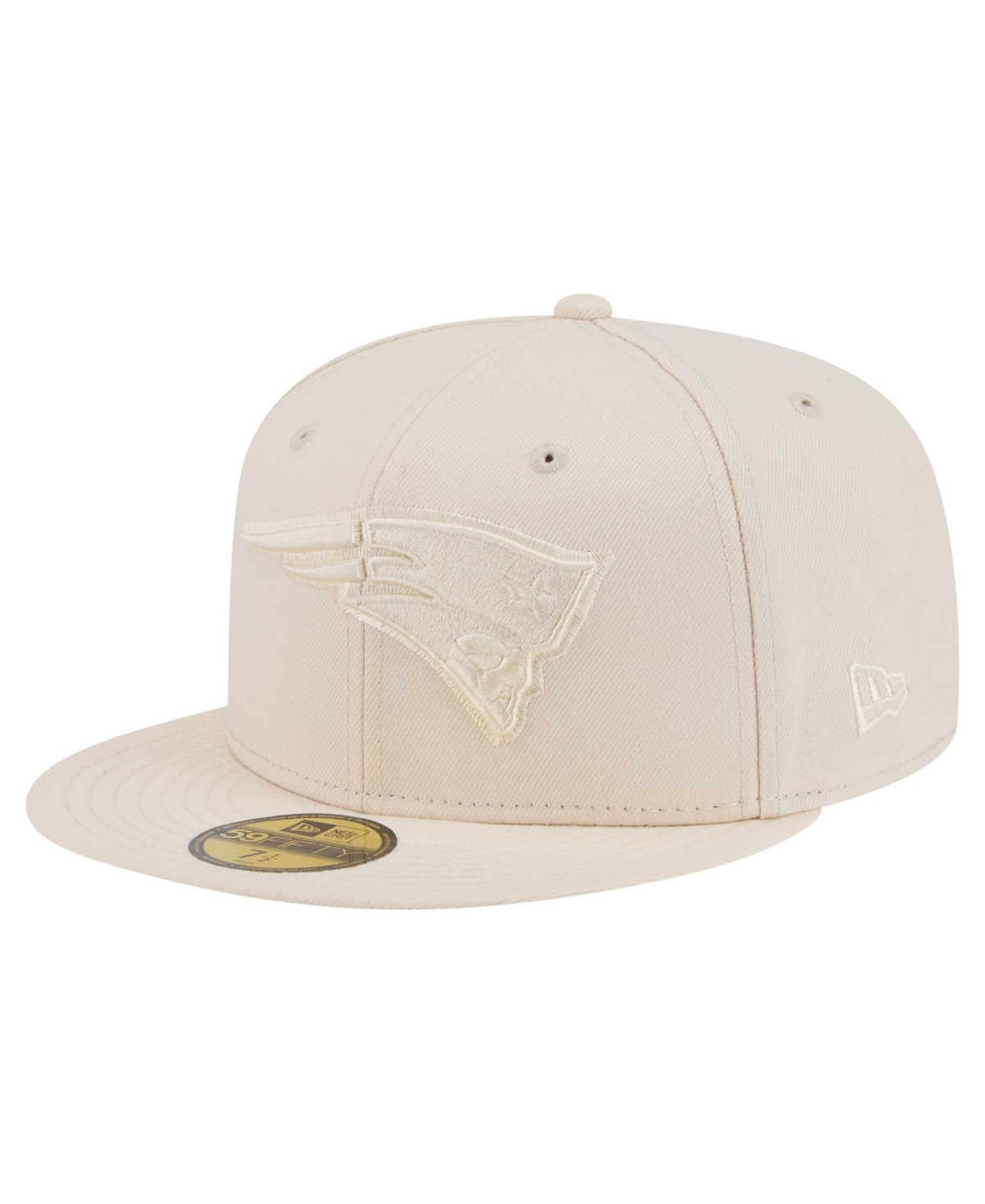 New Era Men's Cream England Patriots Color Pack 59FIFTY Fitted Hat